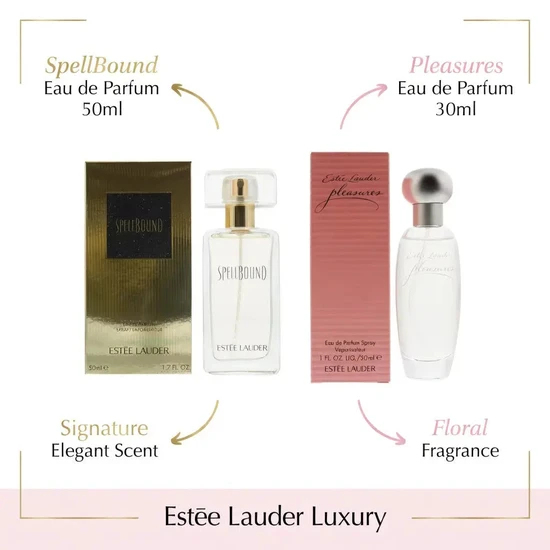 Estée Lauder Pleasures Eau De Parfum 30ml & Spellbound Eau De Parfum 50ml Gift Set