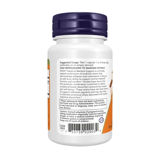 NOW Foods Intestinal Bacteria Support Capsules 60 Capsules