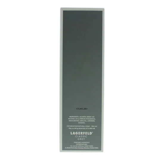 Karl Lagerfeld Classic Grey Eau De Toilette 100ml