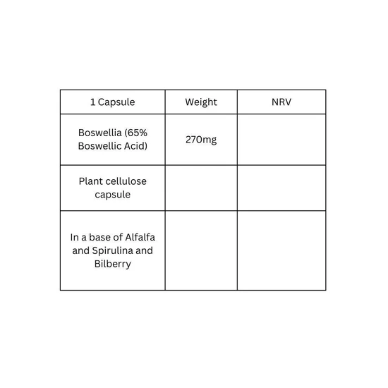 Viridian Boswellia Resin Veg Capsules 30 Capsules
