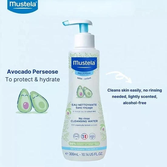 Mustela No-Rinse Cleansing Water 300ml