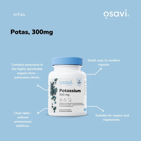 Osavi Potassium 300mg Capsules 90 Capsules