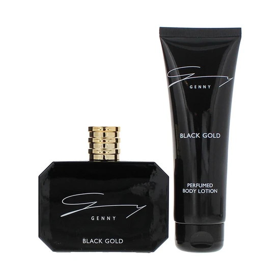 Genny Black Gold Gift Set 100ml Eau De Toilette + 100ml Body Lotion
