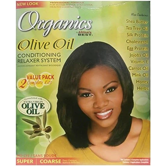 Africa's Best Organics Olive Oil No Lye Conditioning Relaxer 2 Application / Regular