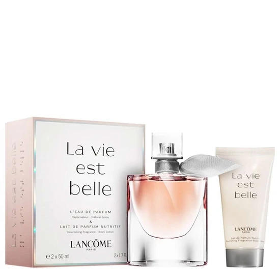 Lancôme La Vie Est Belle L'Eau De Parfum Gift Set 50ml Spray + 50ml Body Lotion