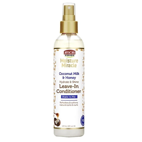 African Pride Moisture Miracle Coconut Milk & Honey Leave-In Conditioner 237ml