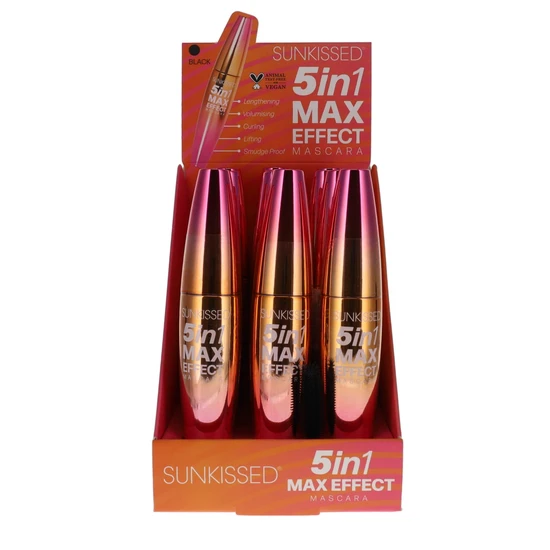 Sunkissed 5 In 1 Max Effect Mascara Black