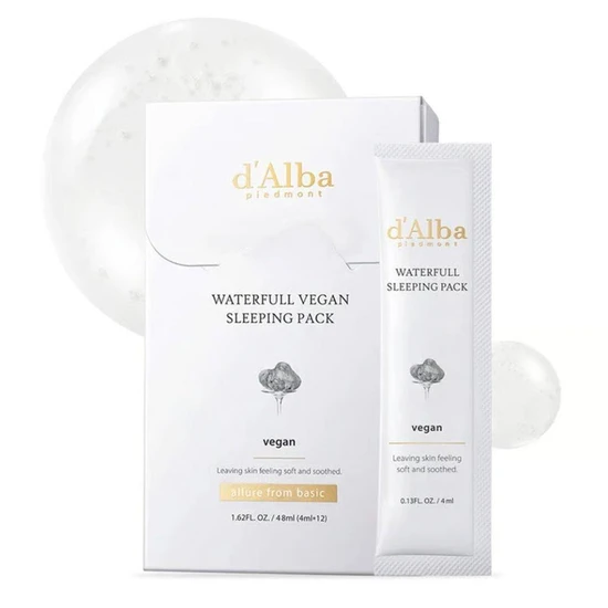 d'Alba Waterfull Vegan Sleeping Pack 12 x 4ml