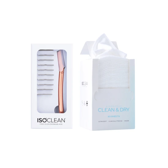 ISOCLEAN Glass Skin Bundle Rose Gold + Cotton Towels