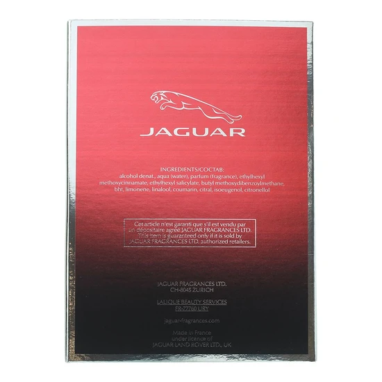 Jaguar Classic Red Eau De Toilette 100ml