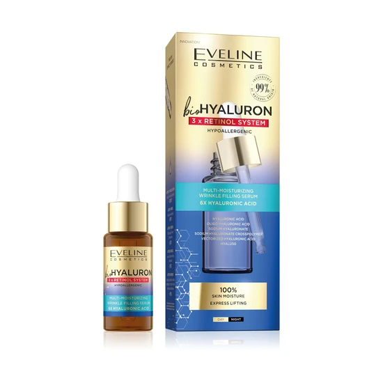 Eveline Bio Hyaluron Multi Moisturising Wrinkle Filling Serum 18ml