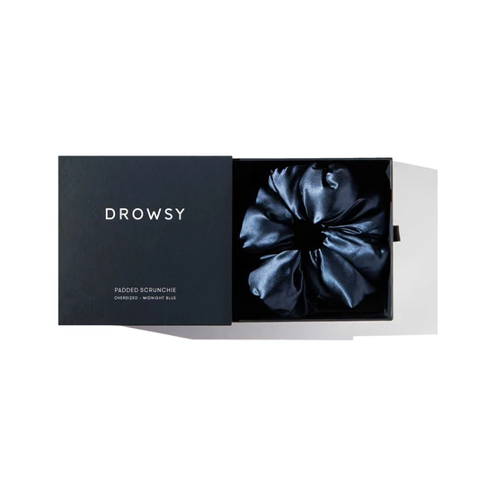 Drowsy Padded Scrunchie Midnight Blue
