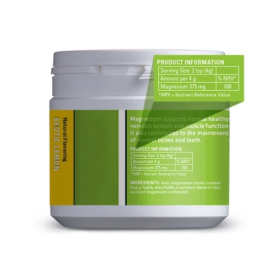 Mag365 Ionic Magnesium Citrate Exotic Lemon Powder 300g