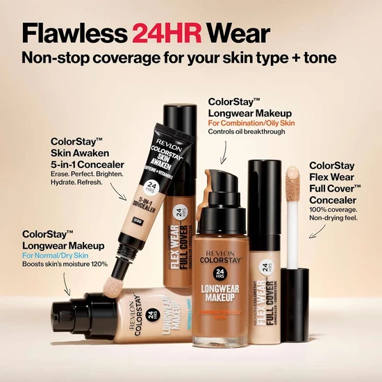 Revlon Colourstay 24HRS Natural Finish For Normal Dry Skin SPF 20 220 Nude Beige