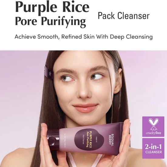 Eqqualberry Purple Rice Pore Purifying Pack Cleanser 130g