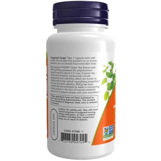 NOW Foods EGCg Green Tea Extract 400mg Capsules 180 Capsules