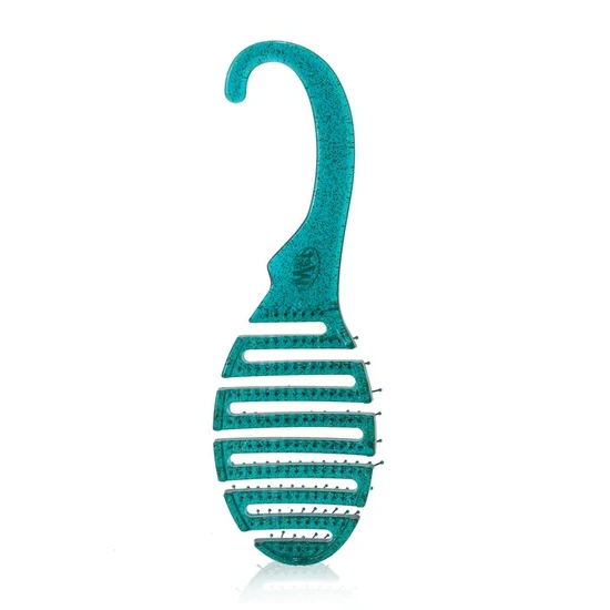 Wet Brush Shower Detangler Teal Glitter