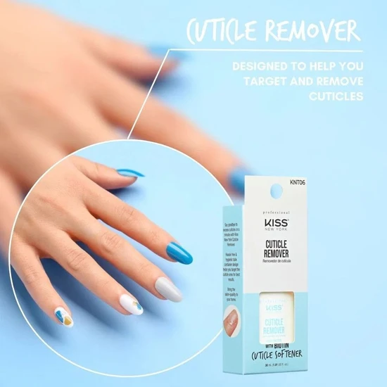 Kiss Cuticle Remover With Biotin Cuticle Softener 13ml