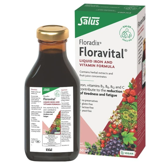 Floradix Floravital Yeast Free Iron Formula 250ml