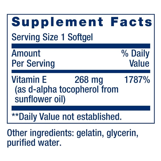 Life Extension Super Vitamin E 400 IU 90 Softgels