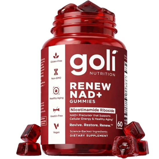 Goli Nutrition Renew NAD+ Gummies 60 Gummies