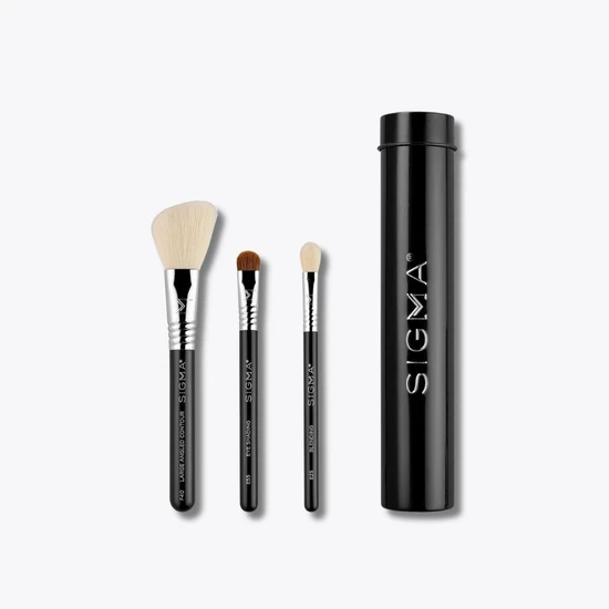 Sigma Beauty ESSENTIAL TRIO BRUSH SET Black