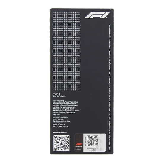 F1 Parfums Turn 1 Eau De Toilette 75ml