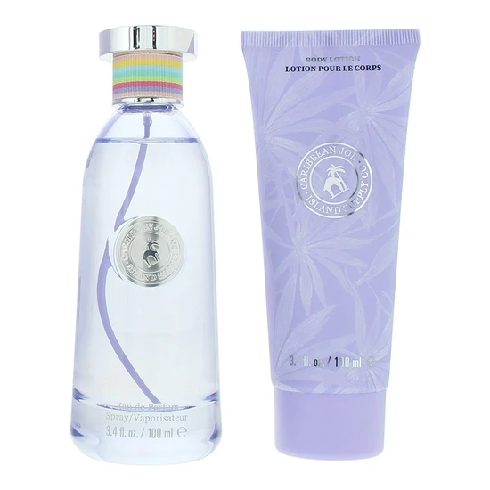 Caribbean Joe Island Splash Eau De Parfum 100ml Gift Set 100ml & 100ml Body Lotion