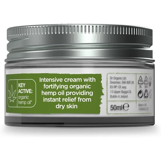 Dr. Organic Hemp Oil Rescue Cream 50ml