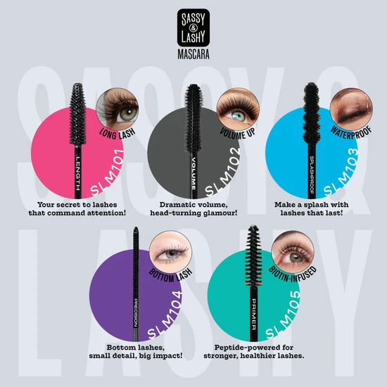 J.Cat Sassy & Lashy Mascara SLM 103 Slashproof Lash 8.5g