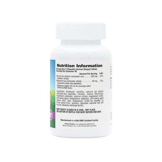 Nature's Plus Animal Parade Sugar Free Calcium Chewables 90 Chewables