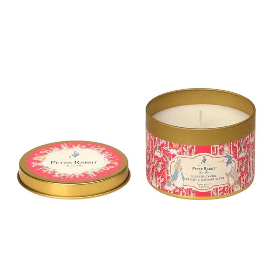 Peter Rabbit Radish & Rhubarb Tin Candle