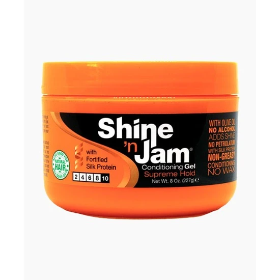Ampro Shine N Jam Supreme Hold Conditioning Gel Supreme Hold W Silk Protein 113.5g