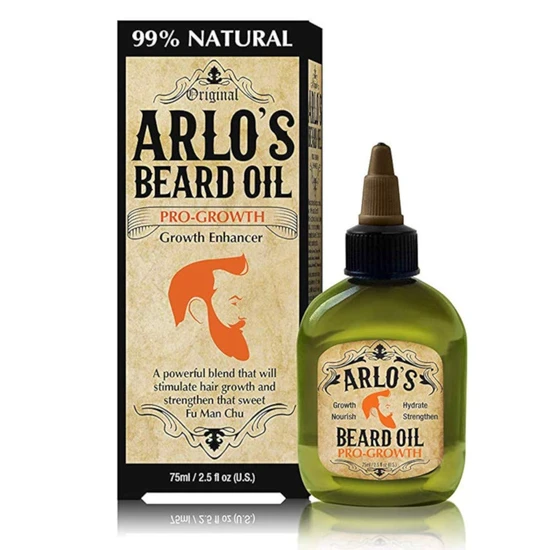 Arlos Natural Original Pro Growth Beard Oil Growth Enhancer 75ml