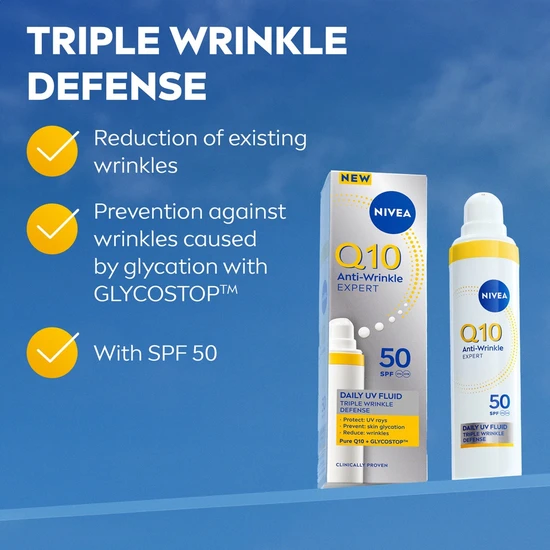 Nivea Q10 Anti-Wrinkles Expert Daily UV Fluid SPF 50 40ml