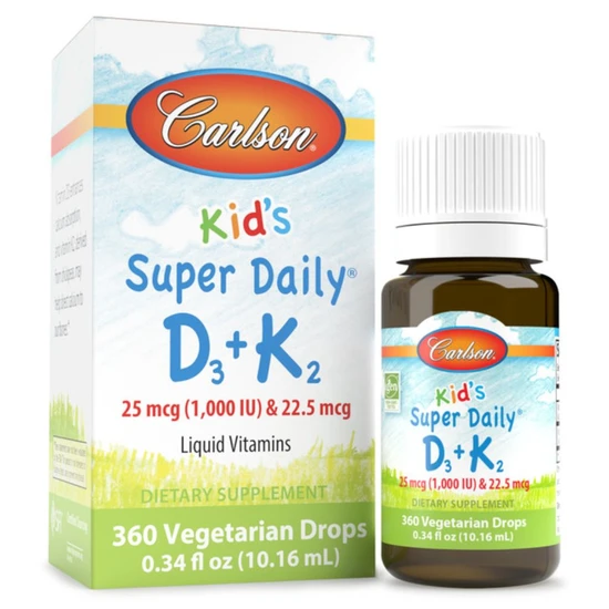 Carlson Labs Kid's Super Daily D3+K2 10ml