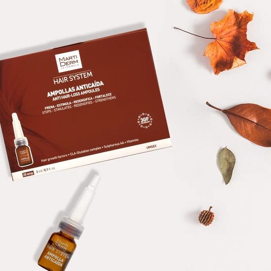 Martiderm Hair System 3GF Ampoules Anti Hair Loss 28 Ampoules