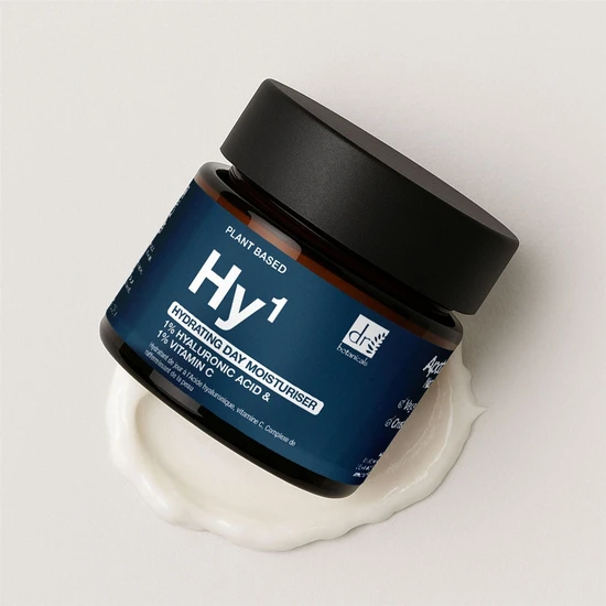 Dr Botanicals Hydrating Face Cream 1% Hyaluronic Acid & 1% Vitamin C Hydrating Daily Moisturiser 60ml