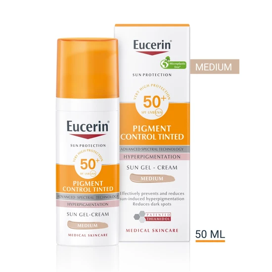 Eucerin Pigment Control Sun Tinted Gel-Cream SPF 50+ Medium