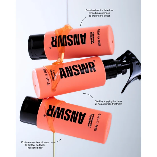 Answr At-home Keratin Treatment Kit Keratin Treatment + Shampoo + Conditioner