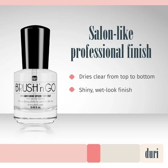 Duri Brush N Go Dry & Shine Speedy Top Coat 18ml