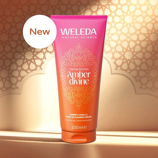 Weleda Amber Divine Shower Gel With Amber & Vanilla 200ml