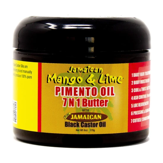 Jamaican Mango and Lime Black Castor Pimento Oil 7 In 1 Butter 170 g