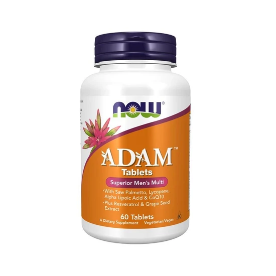 NOW Foods ADAM Multi-Vitamin For Men 60 Tablets