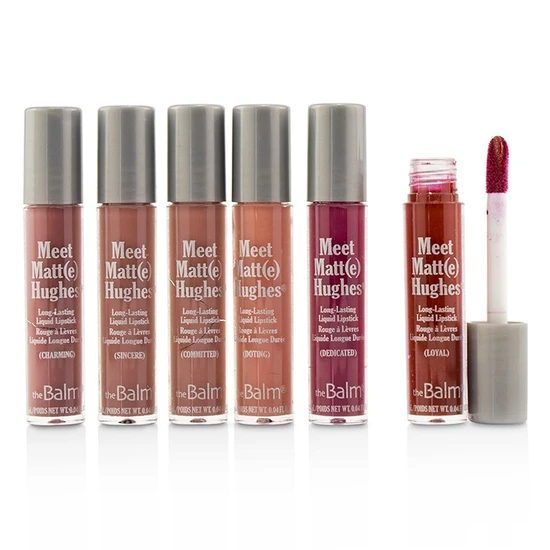 theBalm Meet Matte Hughes 6 Mini Long Lasting Liquid Lipsticks Kit Volume.1 6x1.2ml