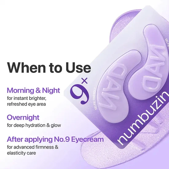 Numbuzin No.9 NAD Collagen Under Eye Patches x5