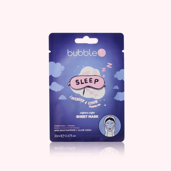 Bubble T Lavender & Lemon Sleep Nightea Night Sheet Mask 20ml
