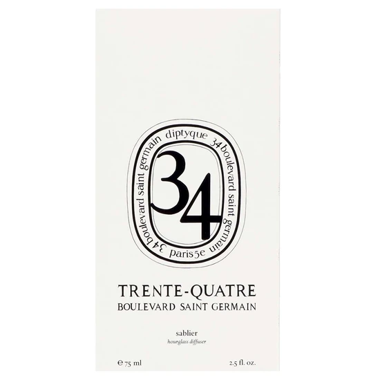 Diptyque 34 Boulevard Saint Germain Hourglass Diffuser 75ml