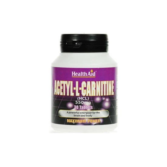 Health Aid Acetyl-L-Carnitine 550mg Tablets 30 Tablets