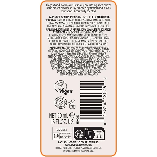 Baylis & Harding Sweet Mandarin & Grapefruit Luxury Hand Cream 50ml